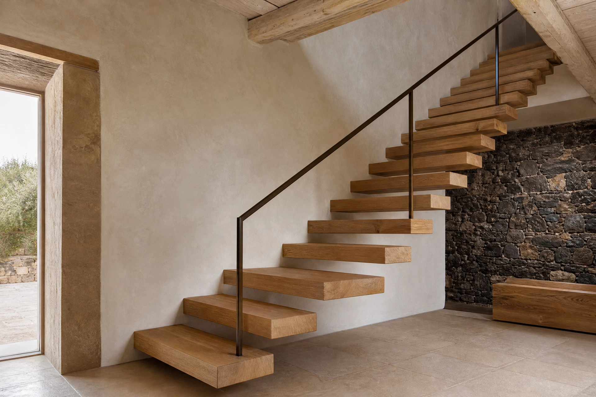 Scala in rovere